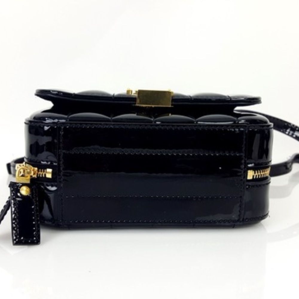 YSL Saint Laurent Black Vicky Mini Patent Leather Camera Crossbody Bag Handbag - Picture 8 of 8